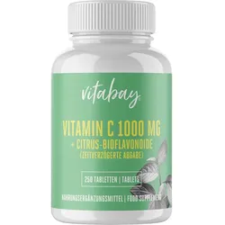 Vitamin C + Bioflavonoide 1000mg Vegan Hochdosiert 250 ST