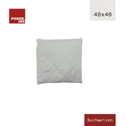 POWER INN® Buchweizenkissen 40 x 40 cm | Füllung aus 100% Buchweizenschalen