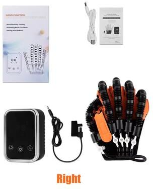 Inspired Finds Intelligent Hand Rehabilitation Robot Gloves For Stroke Recovery Finger Therapy And Mobility Training silver Right Hand s