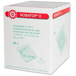 Noba Nobatop-steril 8 Vliesstoffkompressen à 3 50X3 St