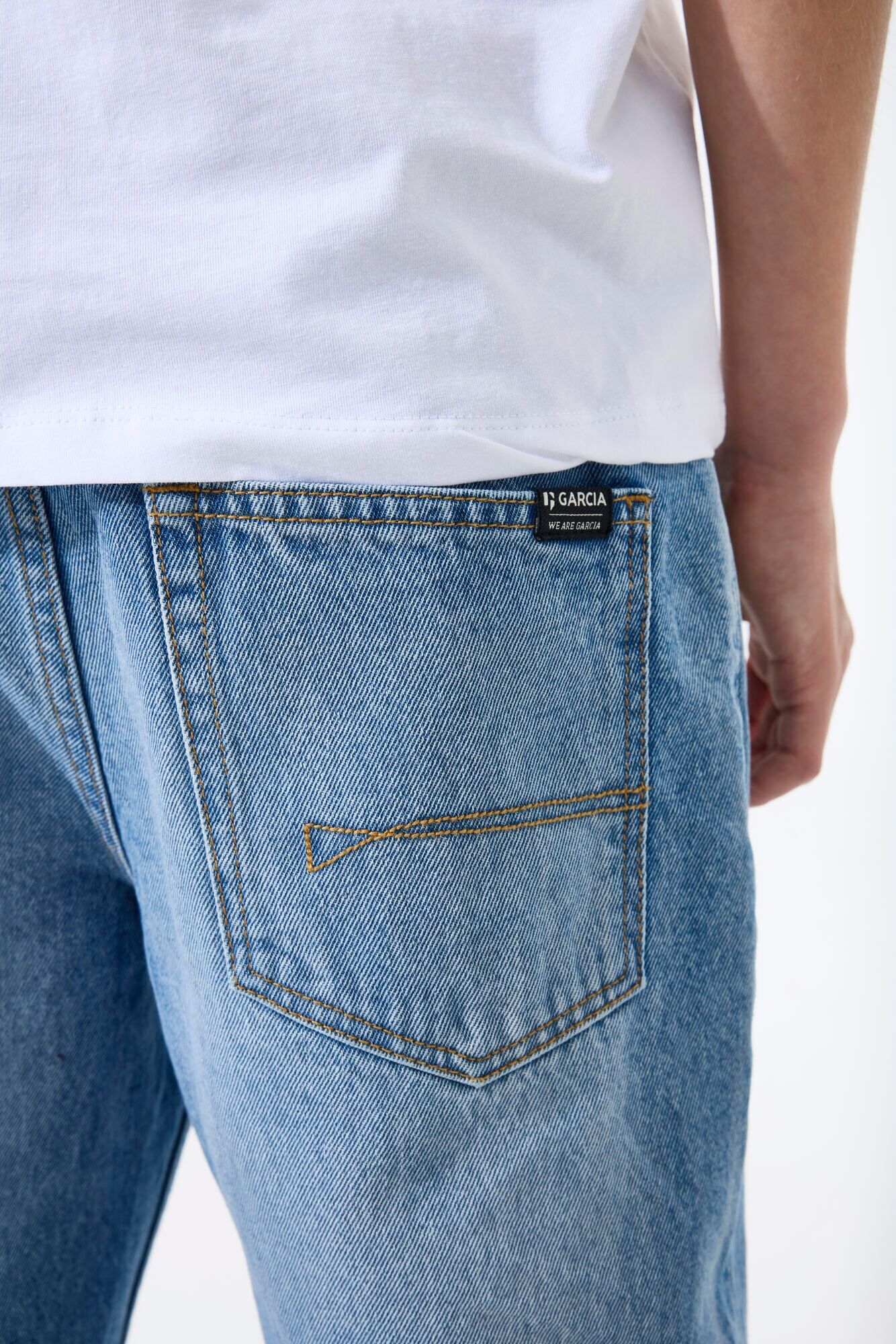 Straight-Jeans GARCIA "Ilyano", Jungen, Gr. 134, N-Gr, blau (medium used 6612), Denim/Jeans, Obermaterial: 100% Baumwolle, straight fit lang, Jeans Straight-Jeans, Etwas niedrigere Leibhöhe