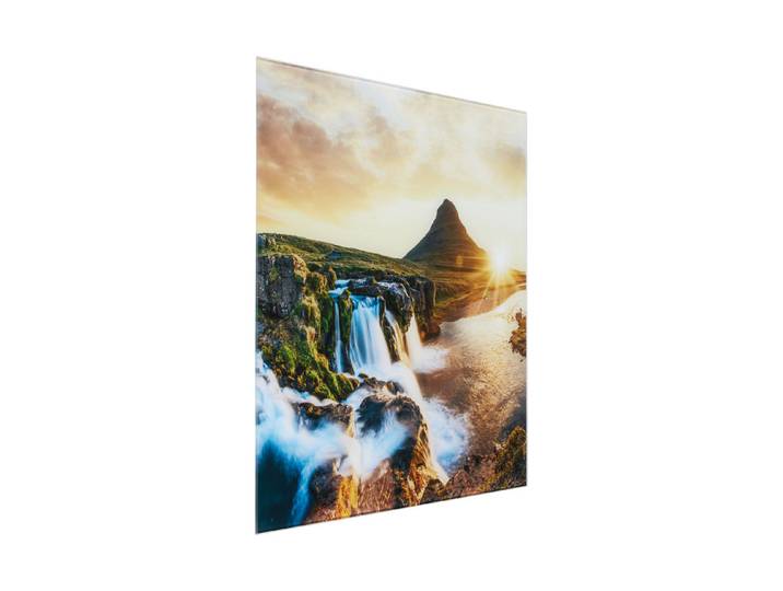 Glasbild 50x50 Iceland
