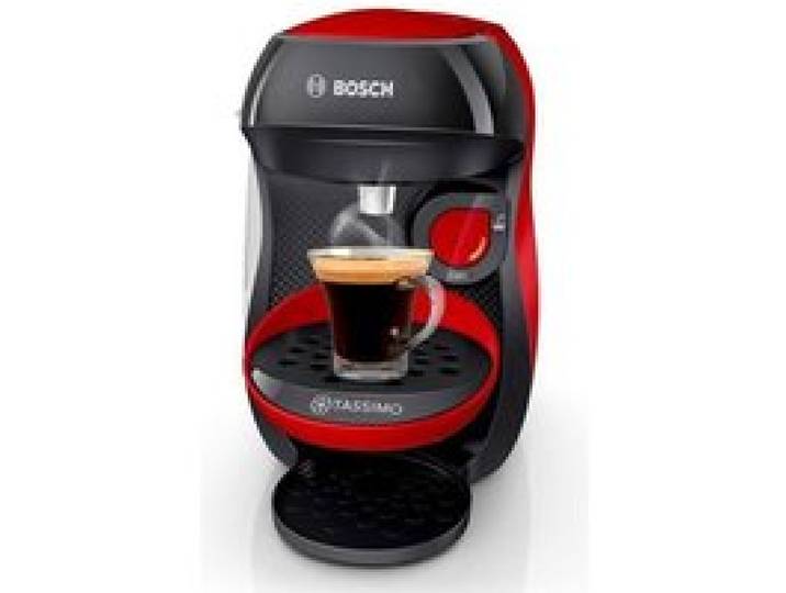 Machine à café multi-boissons - BOSCH - TASSIMO - T10 HAPPY - Rouge et anthracite