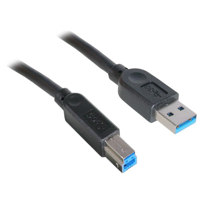 Akasa USB 3.0 Kabel, A an B (1.50 m, USB 3.2 Gen 1) (AK-CBUB01-15BK)
