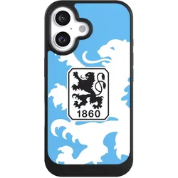 Nivocase Hülle für Apple iPhone 16 Handyhülle NIVOcore Case Schwarz Offizielles Lizenzprodukt TSV 1860 (Apple iPhone 16), Smartphone Hülle, Schwarz