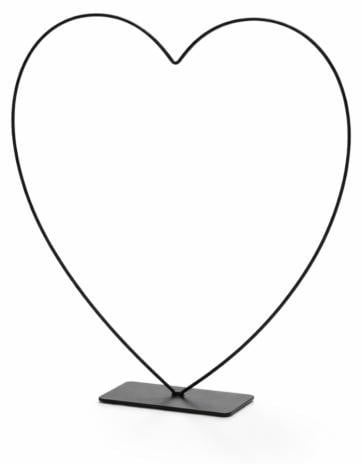 Decoratief Hart Frame Zwart 30 cm