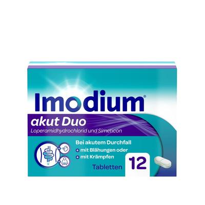 Imodium akut Duo 2 mg/125 mg Tabletten 12 St