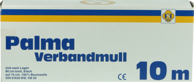 ERENA Verbandstoffe GmbH & Co. KG PALMA Verbandmull 80 cm 10 m zickzack Lagen 1 St 02794978
