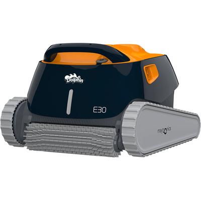Poolroboter MAYTRONICS "Dolphin E30", bunt (schwarz, orange), B:40cm H:29cm L:44cm, Materialmix, Poolbodensauger, für Boden-/ Wand-/ Wasserlinienreinigung