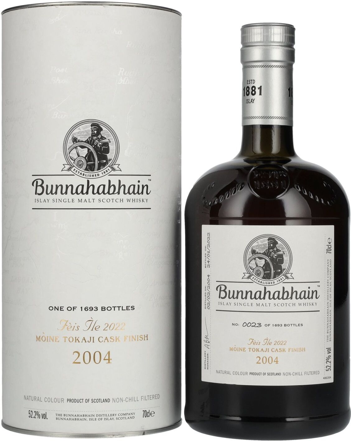 Bunnahabhain MÒINE TOKAJI CASK FINISH Limited Release Fèis Ìle 2022 52,2% Vol. 0,7l in Geschenkbox