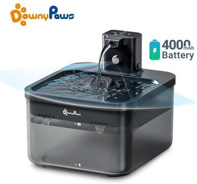 Uplift Picks DownyPaws Wireless Automatic Cat Water Fountain With Motion Sensor DownyPaws Wireless Automatic Cat Water Fountain With Motion Sensor