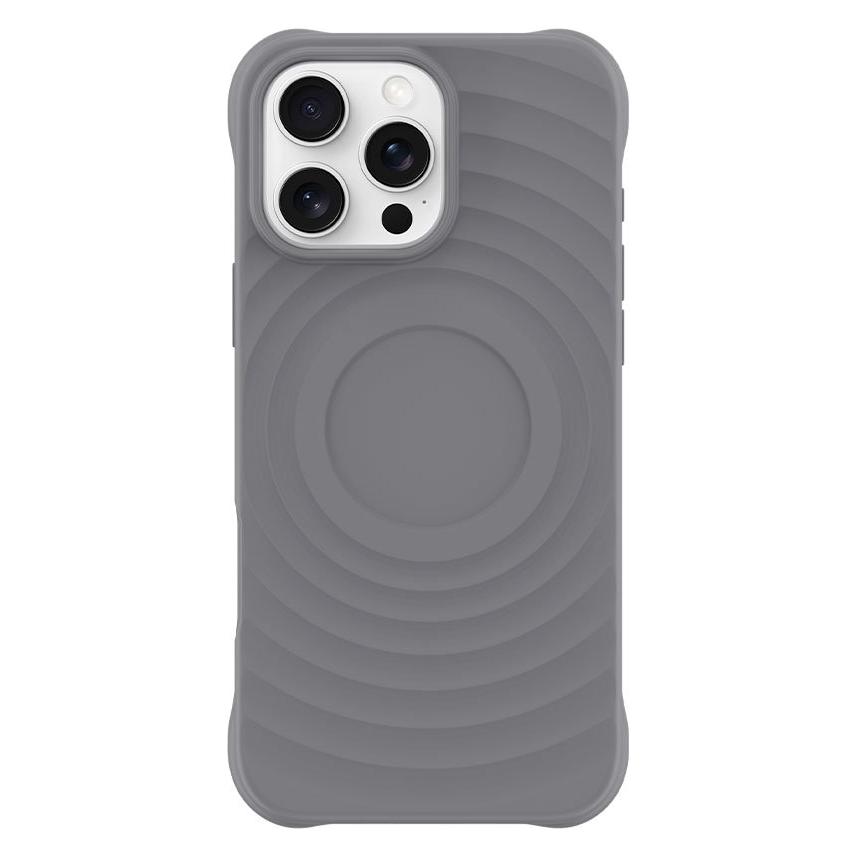 Devia Ripple Magnetische graue Schutzhülle für Apple iPhone 16 Pro / TPU / Stossschutz (Apple iPhone 16 Pro) (6942297116009)