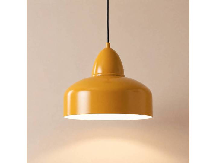 Hängelampe Mille ALDEX, dimmbar, gelb / orange, für Wohn- / Esszimmer, Metall, Industrielles Design, Pendelleuchte