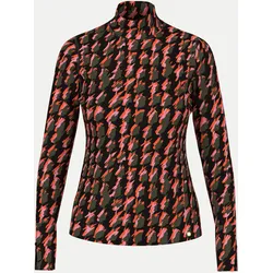 Langarmshirt mit Hahnentrittmuster Mehrfarbig 44