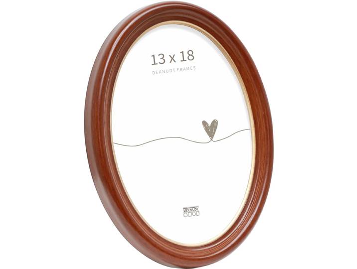 Deknudt Frames fotolijst S100H1 - bruin - ovaal - 13x18 cm