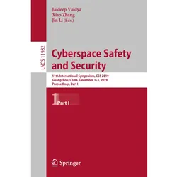 Cyberspace Safety and Security, Fachbücher