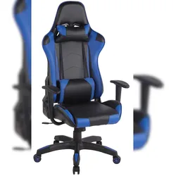 CLP Gaming Bürostuhl Miracle Kunstleder schwarz/blau