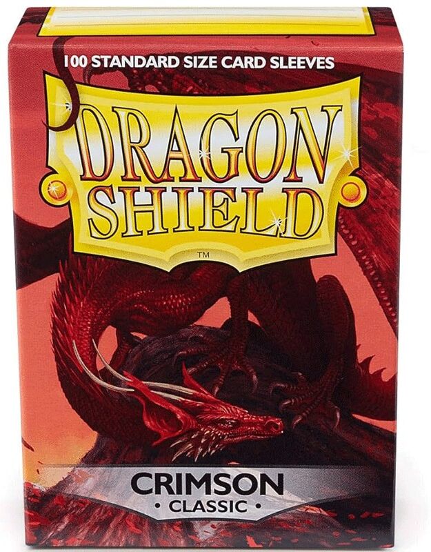 100 Sleeves Dragon Shield : Classic Crimson
