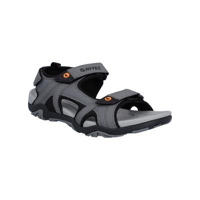 Sandale HI-TEC "Sandale", Jungen, Gr. 43, grau (grau, schwarz), Obermaterial: 100% Nylon NY., Schuhe Sandale