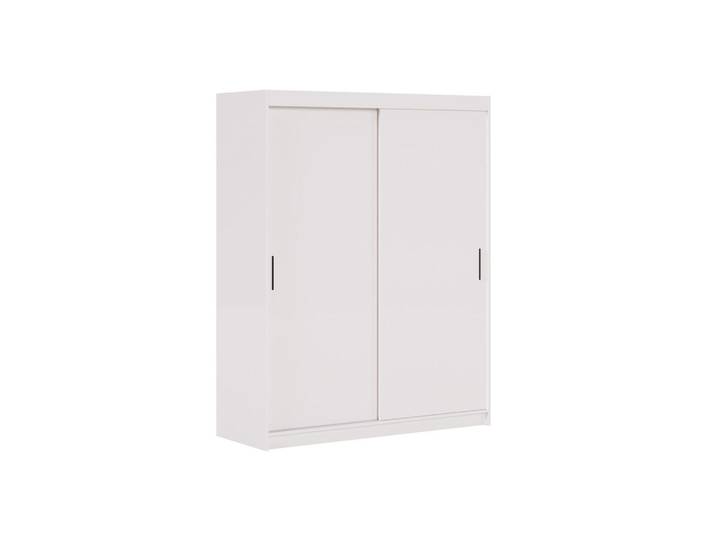 Margaret Hadas24 Schwebetürenschrank Iga 160 cm 2-türig, weiß, Weiß, Kunststoff, 160x205x60 cm, Schlafzimmer, Kleiderschränke, Schwebetürenschränke