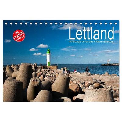 Lettland - Streifzüge durch das mittlere Baltikum (Tischkalender 2027 DIN A5 quer), CALVENDO Monatskalender
