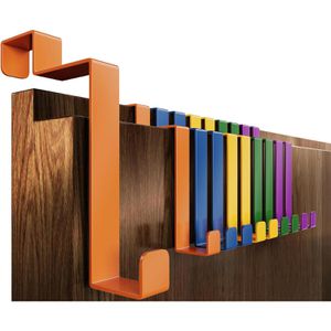 4smile Türhaken für Innenseite, bunt, aus Edelstahl, zum Einhängen, 10 Stück
