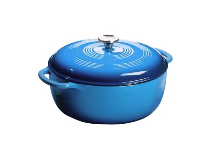 Lodge Auflaufform, Gusseisen/Emaille 7, 8 Quart, 7, 38 Liter, Blau