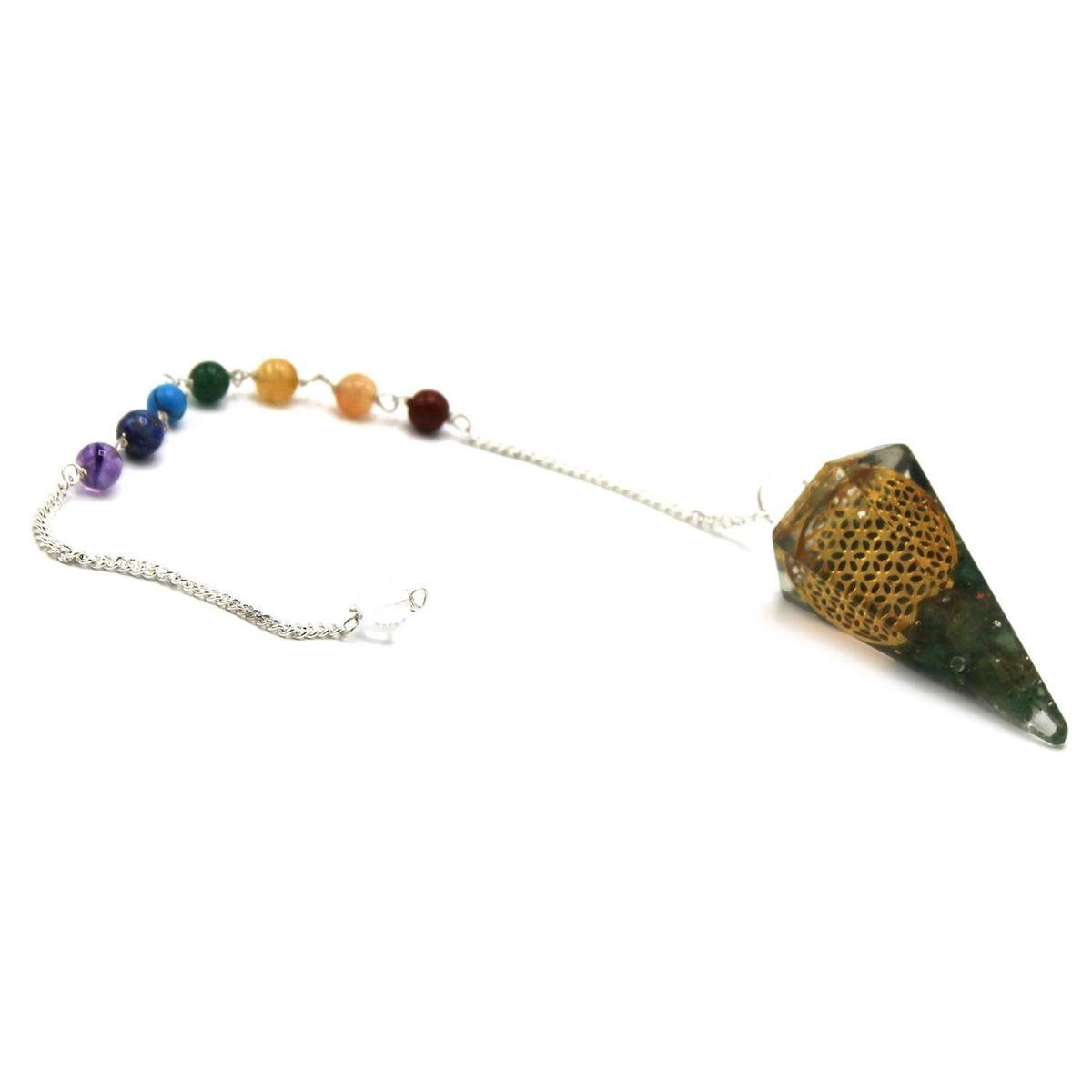 Orgoniet Chakra pendel Levensbloem