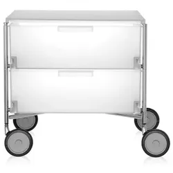 Kartell Mobil Box 2 geeist weiß, Designer Antonio Citterio/Glen Oliver Löw, 49x48x47.5 cm