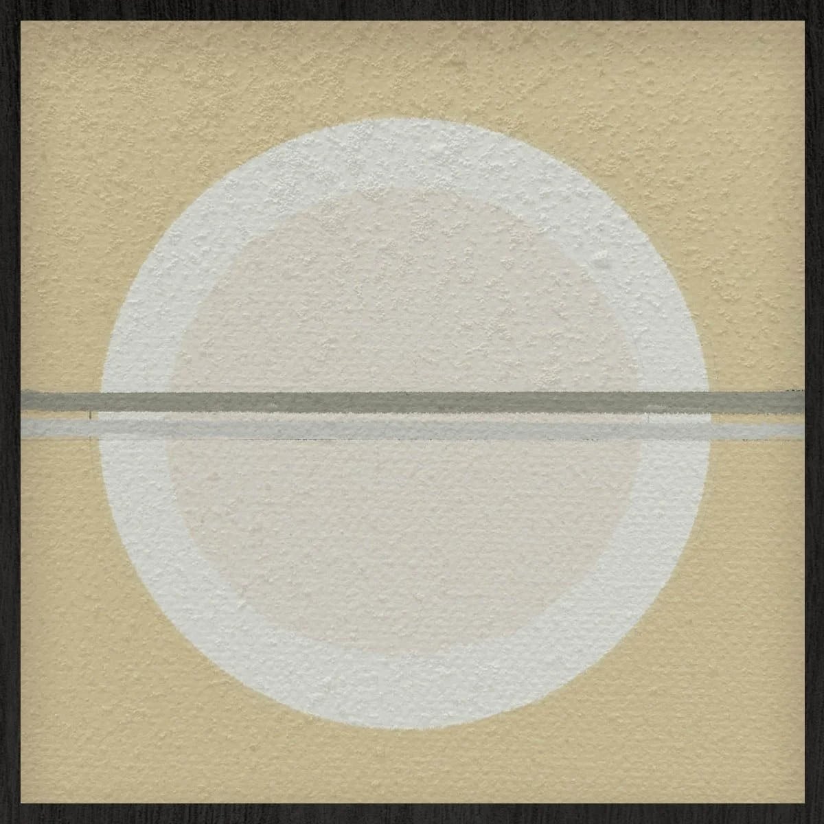 Feel Good 005 - Saturn Wandkunst Abstract Design in Beige
