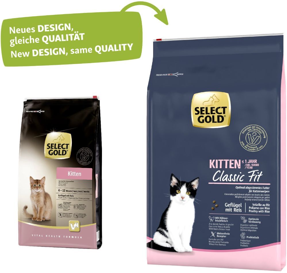 Select Gold Kitten Pollame e Riso 7KG