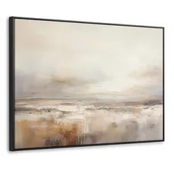 LEINWAND Bilder mit Rahmen - Kunst - Industriell - Grau - Braun - Abstrakt - 100x70