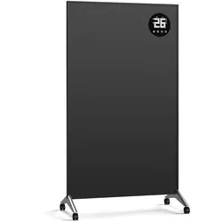 Klarstein Wonderwall Smart Bornholm Infrarotheizung | 800 W | Smart-Steuerung | Wandmontage | LED-Display Schwarz