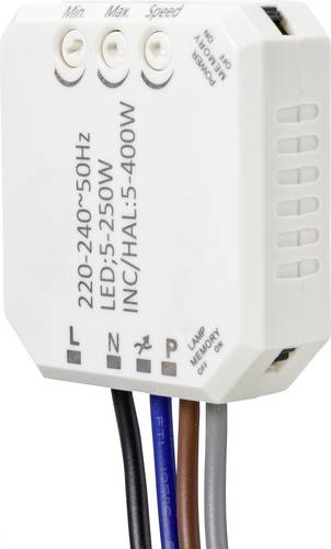 Sygonix SY-4697884 Unterputz Dimmer Geeignet für Leuchtmittel: Halogenlampe, LED-Lampe, Glühlampe
