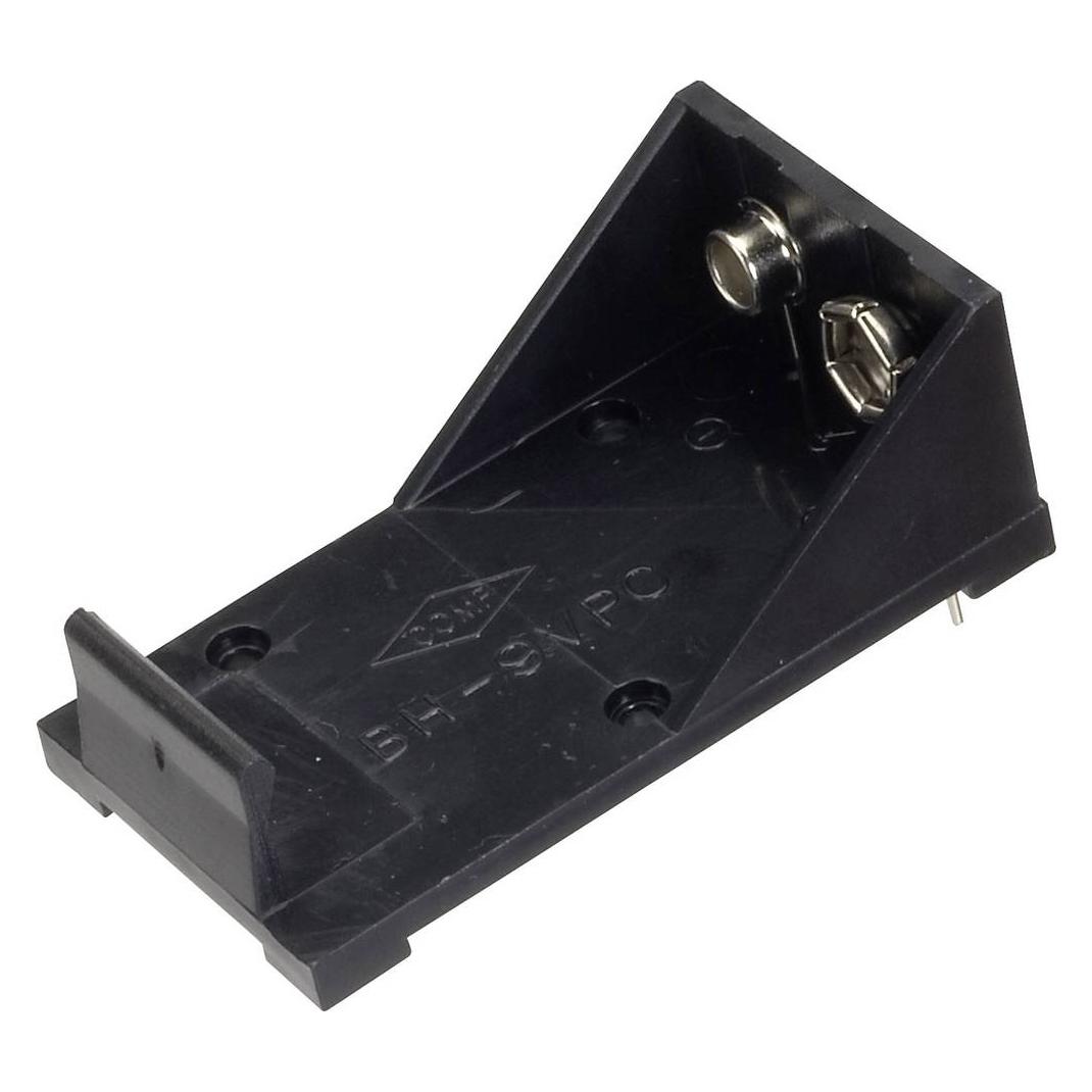 Tru Components BH-9VP Batteriehalter 1x 9 V Block Kontaktpole (BH-9VP)