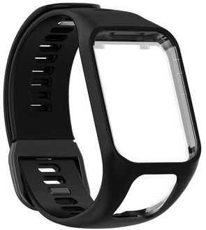 Everyday Crate TomTom Watch Band Soft Silicone Replacement Strap Adjustable Sports Watch Band black