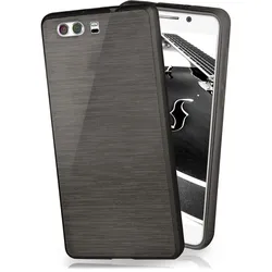 moex Brushed Case für Huawei P10 – Silikon Handyhülle, Backcover in Aluminium Optik