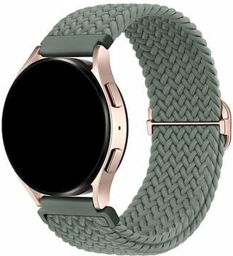 Uplifted Finds Quick Release Braided Loop Strap 18mm 20mm 22mm For Smart Watches 22 Mm olive Green