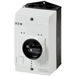 Eaton 219657 Isolierstoffgehäuse CI-K2, H x B x T = 160 x 100 x 130 mm, für PKZ0, + Drehgriff, schwarz/grau CI-K2-PKZ0-GV
