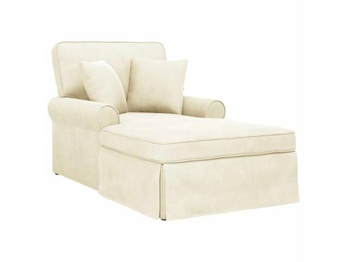 NLQMSU Loungestuhl, 3 Stück, cremefarben, Velours, gerippt Weicher Cordstoff, großzügiger Schaumstoff, herausnehmbares Kissen, robuster Rahmen, Wohnzimmer, Schlafzimmer
