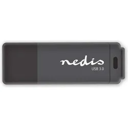 Nedis USB-Flash-Laufwerk (64 GB, USB-A), USB Stick, Schwarz