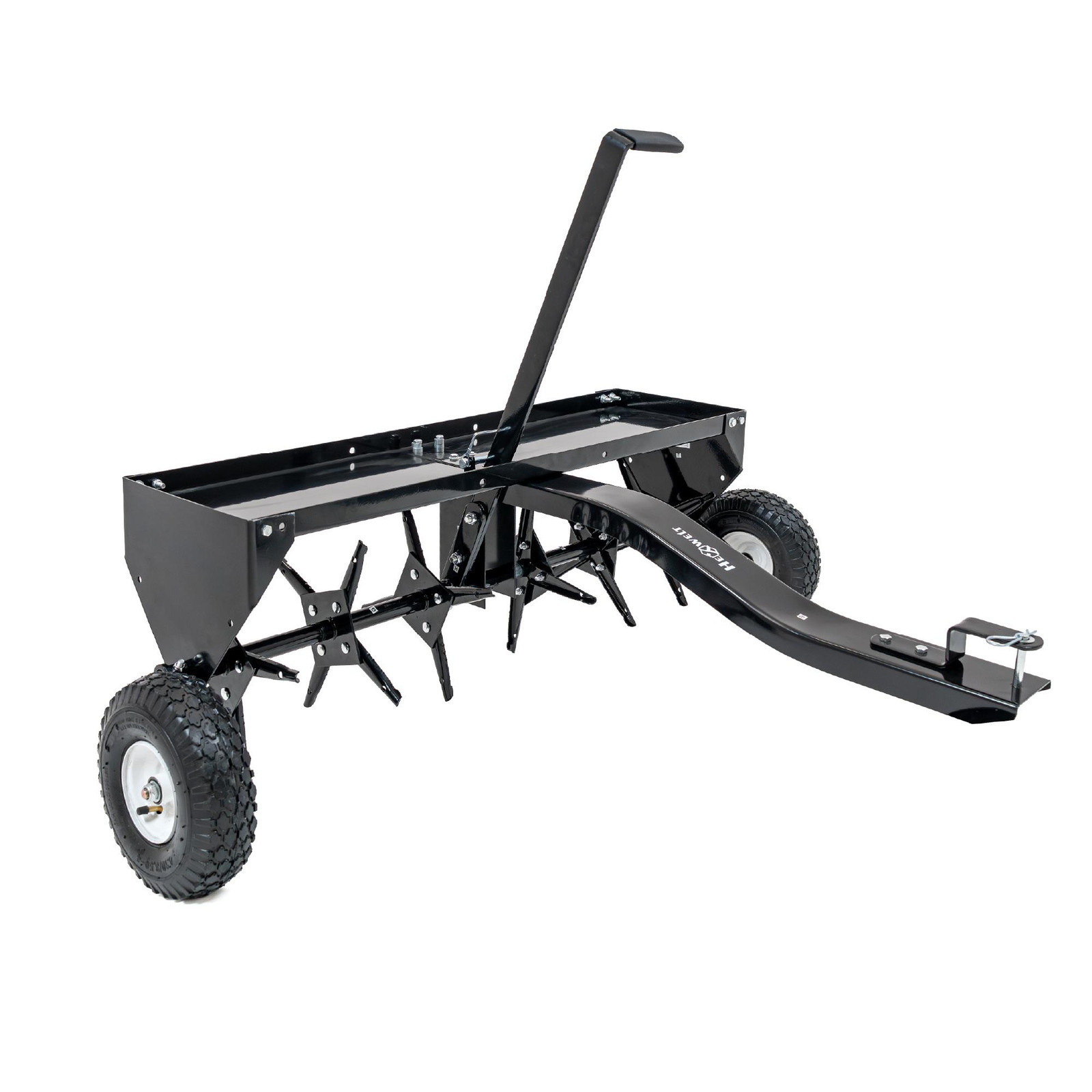 THUNDER HW-AERATOR Beluchtingsmachine voor gazon met 24 beitels en 10-inch wielen, Breedte: 93 cm