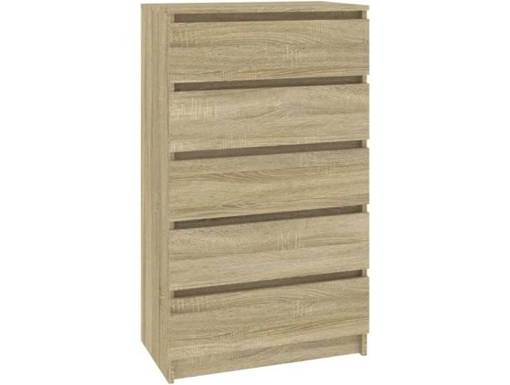 Commode - Chêne Sonoma - 60x36x103 cm - Bois d'ingénierie - Marron