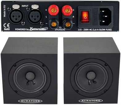 Auratone 5C Super Sound Amp Set Black Schwarz