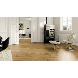 ter Hürne Chevron Edition Design-Vinylboden Eiche York tief-gebürstet Chevron Soya Pro 665,4x152,4x2,5 mm