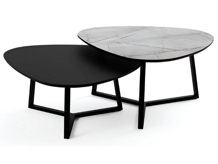 Xlmoebel Couchtisch Designer Kaffeetisch Set aus hochwertigem Material in modernem Design (Kaffeetisch Set, 2x Couchtische), Hergestellt in Europa