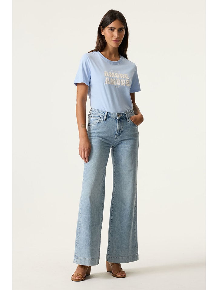 Garcia Shirt in Hellblau - XS