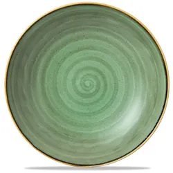 Churchill Stonecast Samphire Green Coupe Pasta Schale