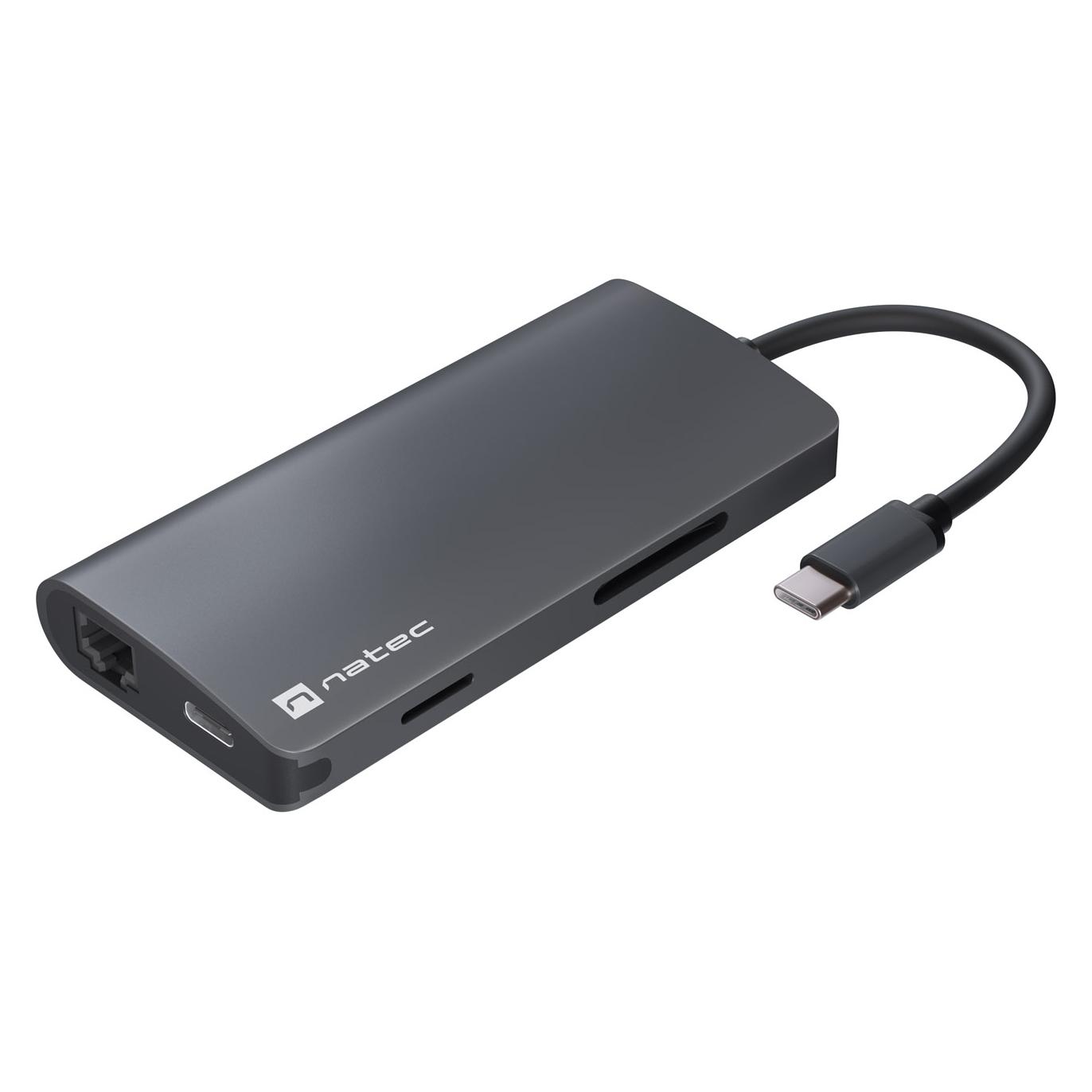 Genesis HUB USB-C 8 IN 1 FOWLER 2 3X USB 3.0 HUB HDMI 4K USB-C (USB-C, 8 Ports) (NMP-2162)
