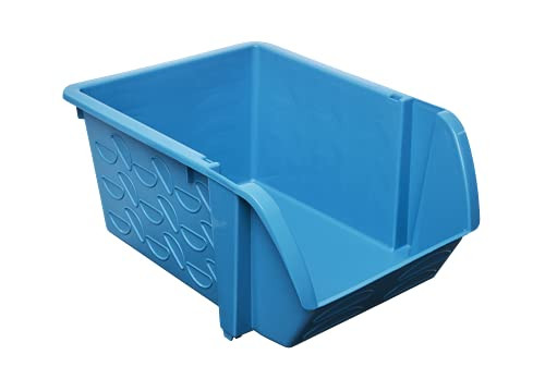 Gies Stabiele stapelbox, BPA-vrije blauwe opbergbox